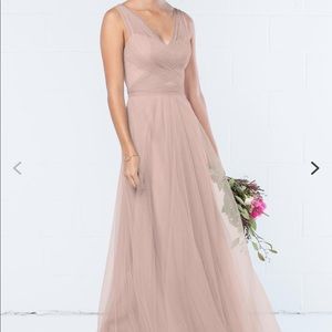 Watters 343 Blush Bridesmaid Dress